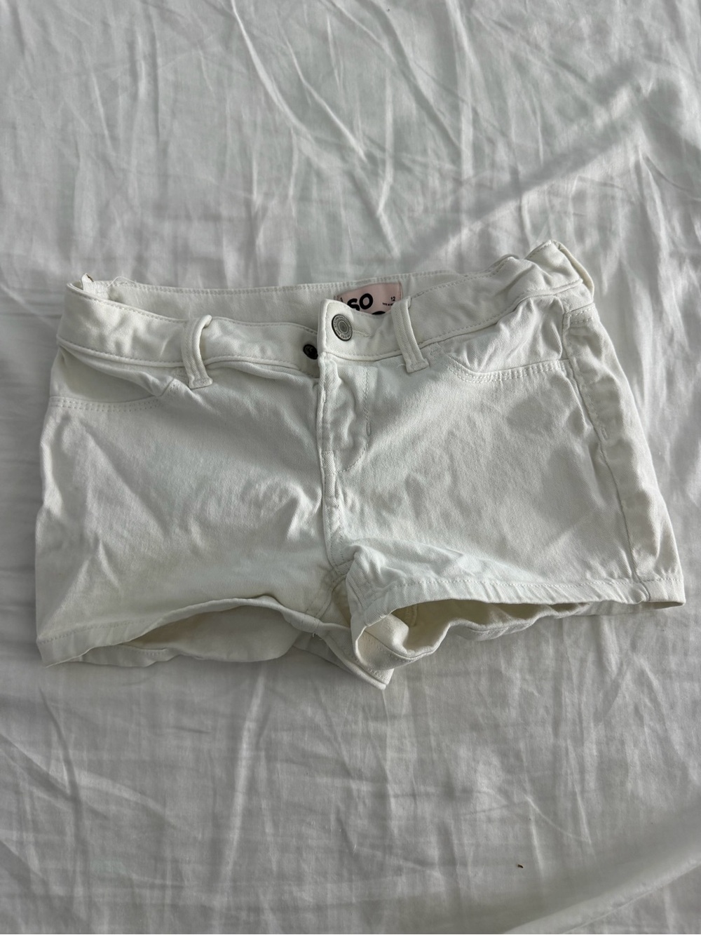 White Women's Denim Shorts - Classic Summer Staple